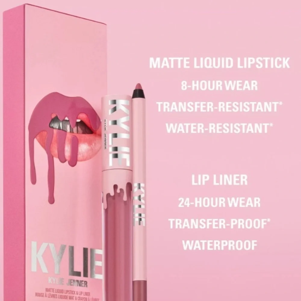 🆕💄KYLIE COSMETICS Matte Lip Kit - SNOW WAY BAE 302 Matte Liquid Lipstick liner